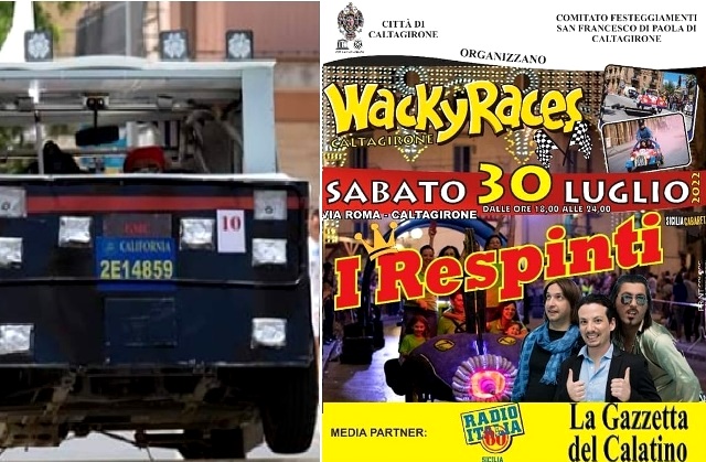 Caltagirone. Sabato 30 luglio, in via Roma, “WackyRaces”, la corsa divertente con macchine autocostruite che si muovono a spinta 